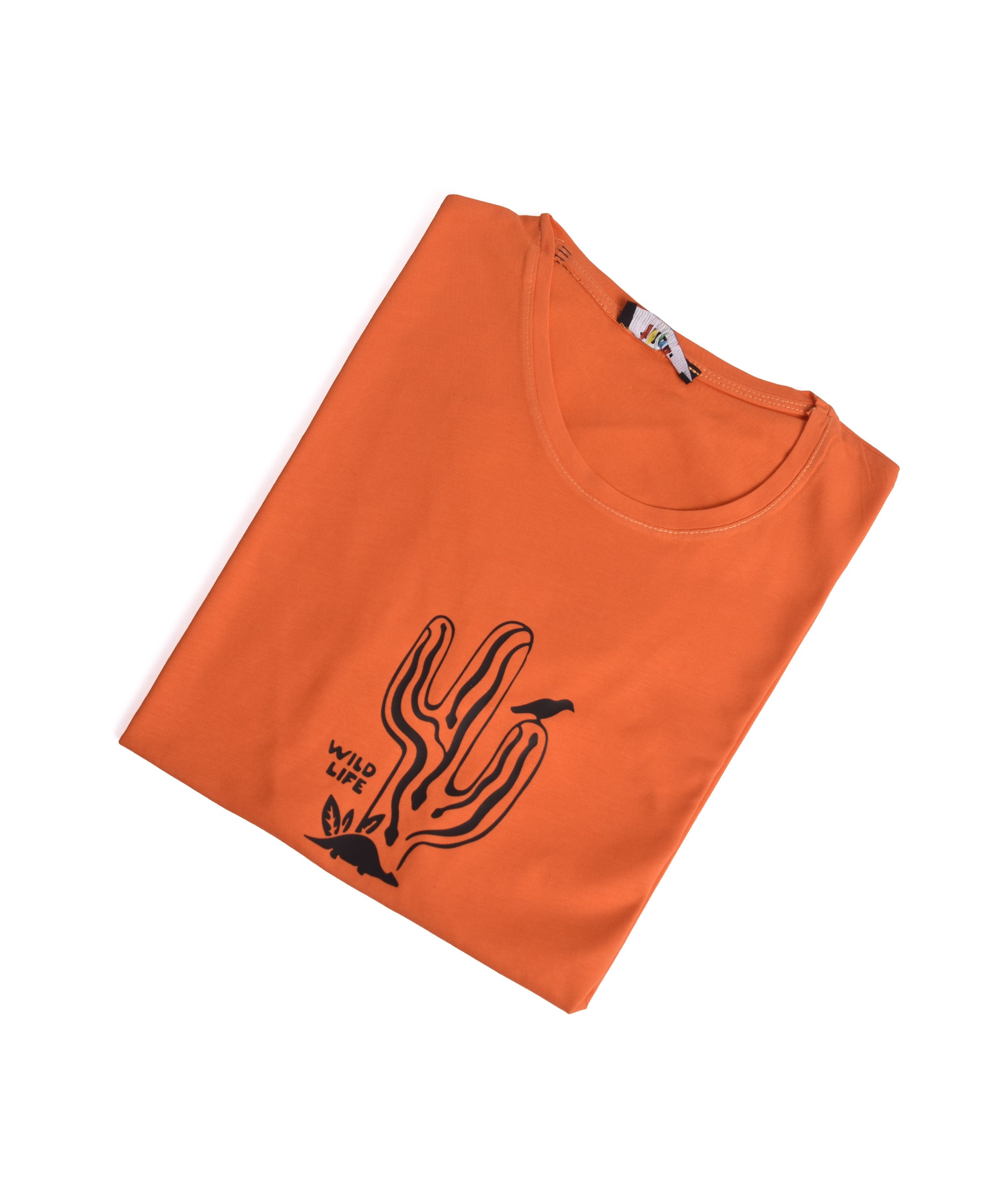 T-shirt ORANGE LOGO NOIR *WILD LIFE*