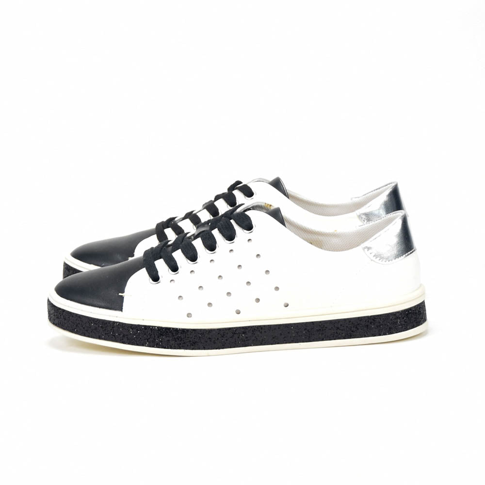 André Baskets Basses Bicolores Élégantes Femme