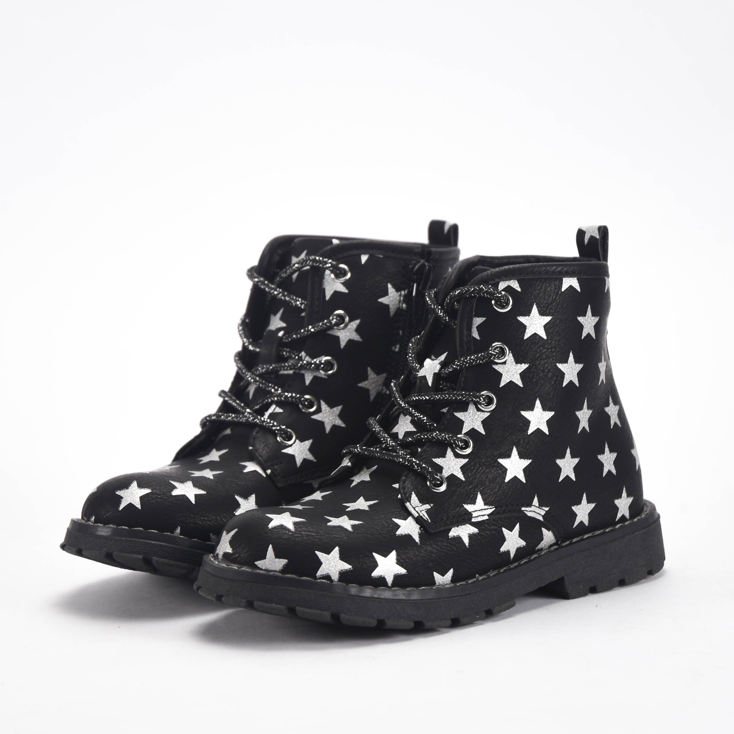 Chicco Bottines à Étoiles Argentées pour Fille