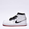Nike Air Jordan 1 Retro High Sneakers Blanc Rouge Homme