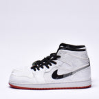 Nike Air Jordan 1 Retro High Sneakers Blanc Rouge Homme