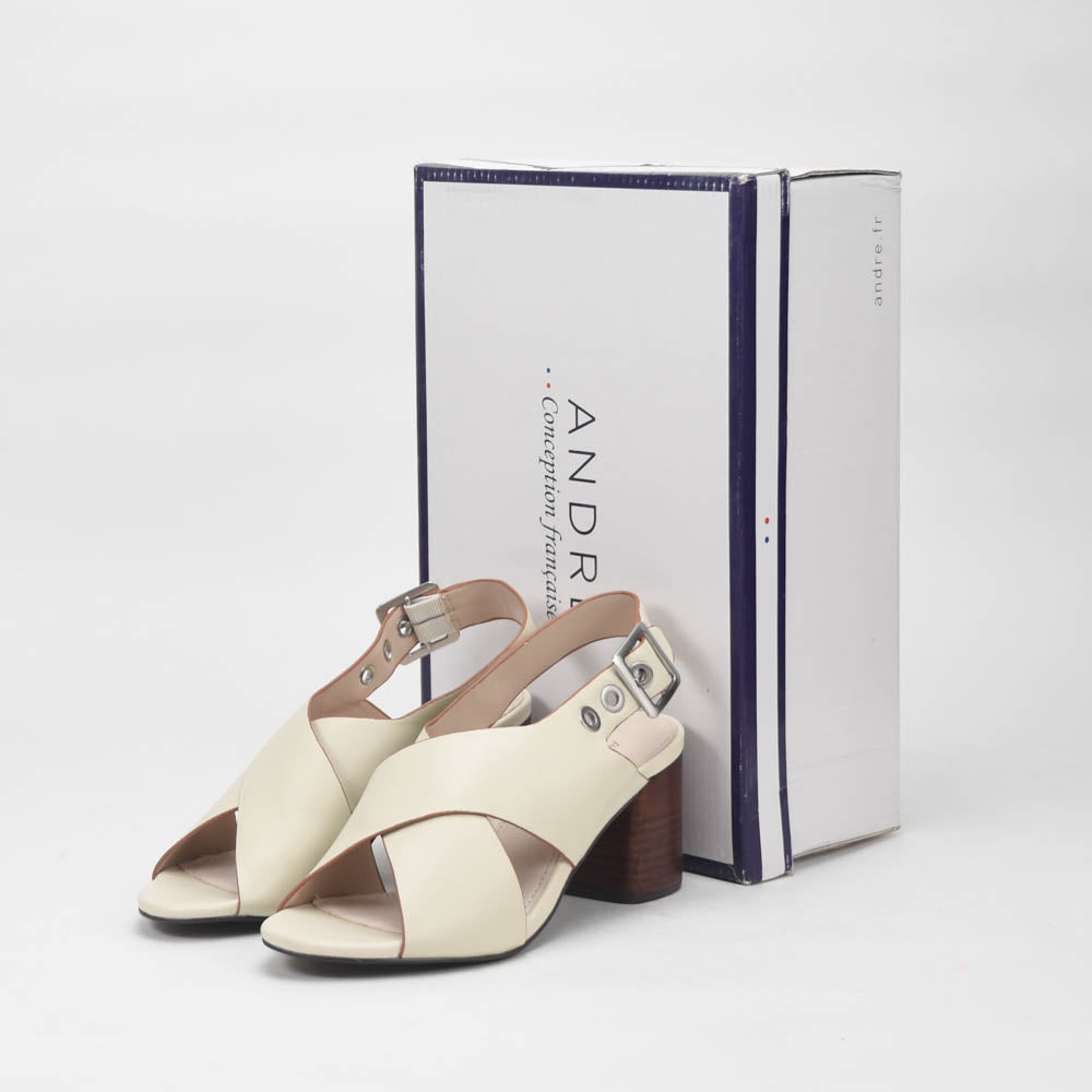 André Sandales à Talons Croisées Élégantes Femme