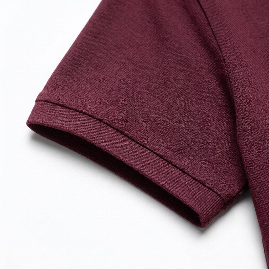 Kimland Polo Homme Bordeaux Élégant