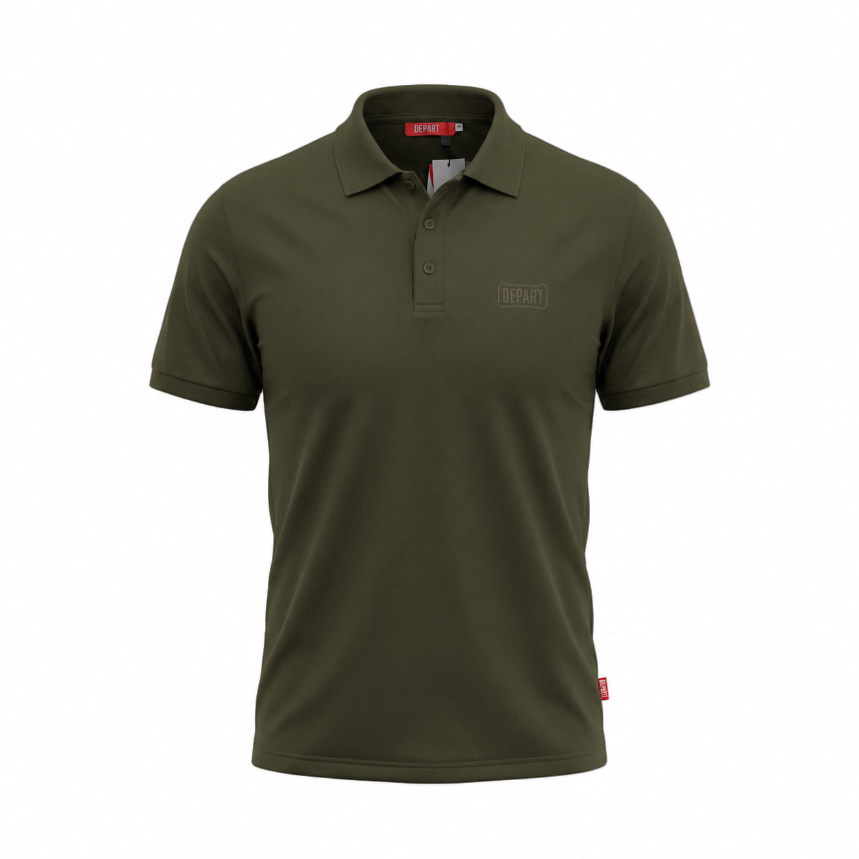 Départ Polo Homme Kaki Élégant et Confortable