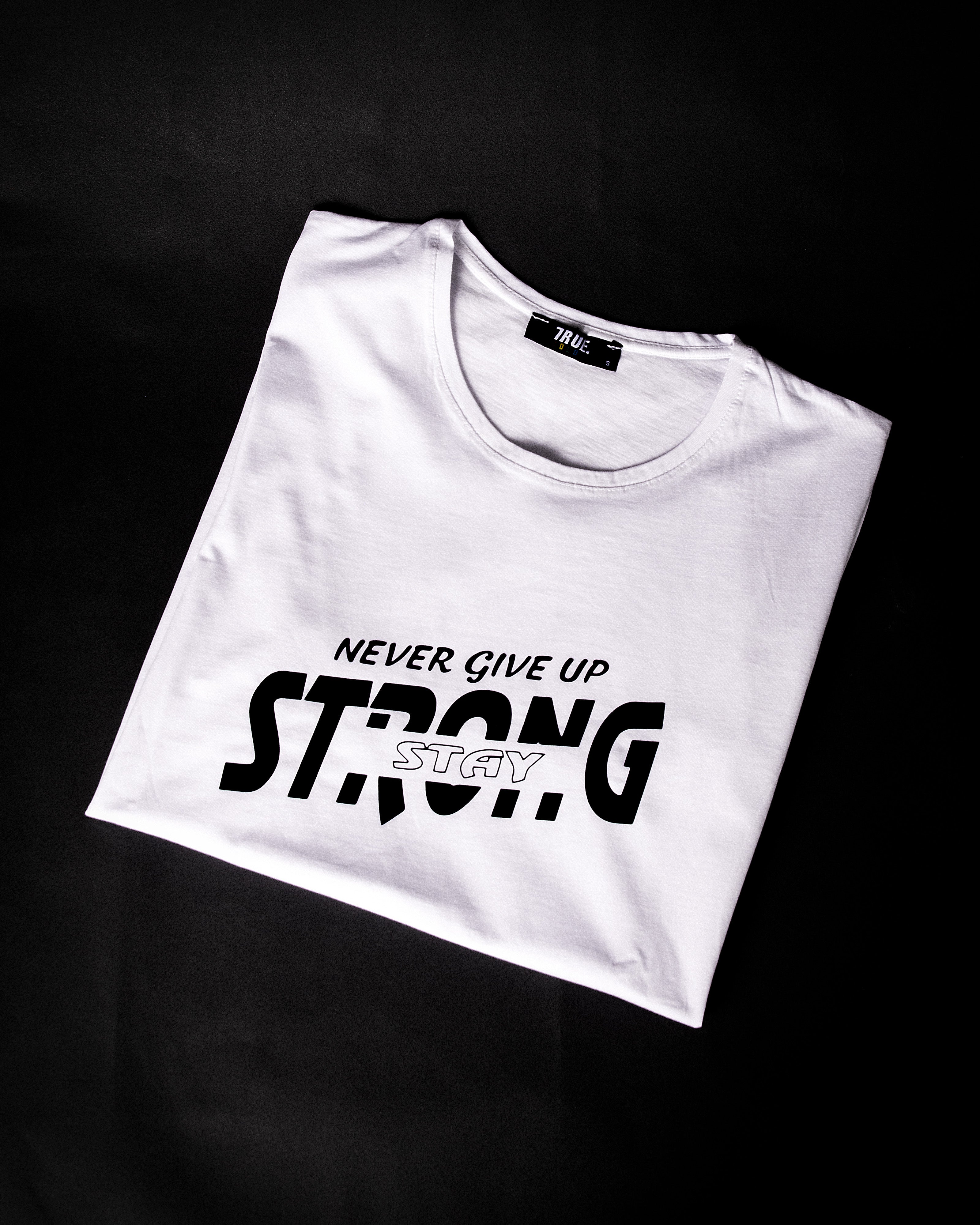 T-shirt BLANC *STRONG STAY*