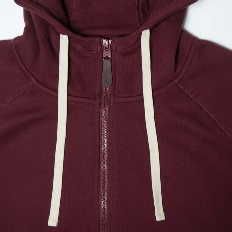 Milano Sweat à Capuche Zippé Bordeaux Homme
