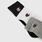 Champion Pack 3 Paires Chaussettes de Sport Homme