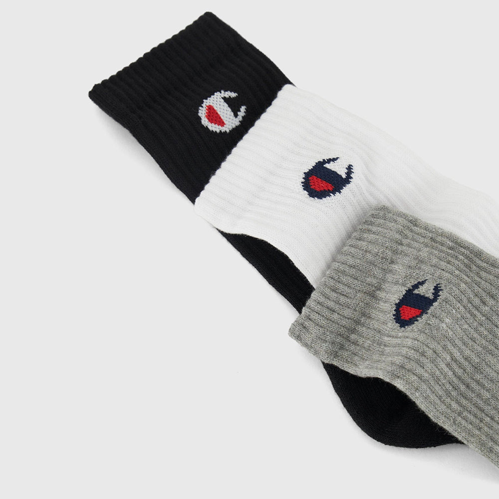 Champion Pack 3 Paires Chaussettes de Sport Homme