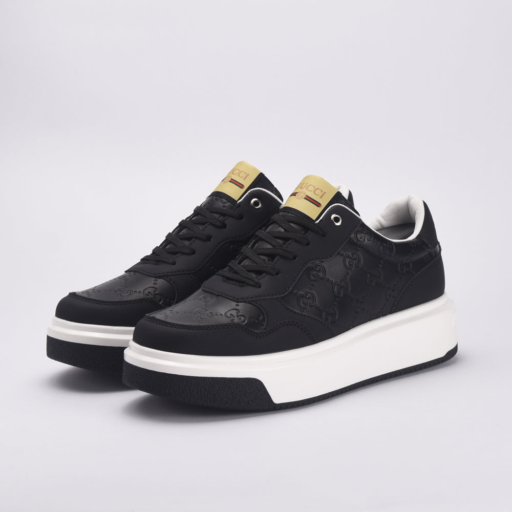 Kimland Baskets Plateforme Élégantes Noir Femme