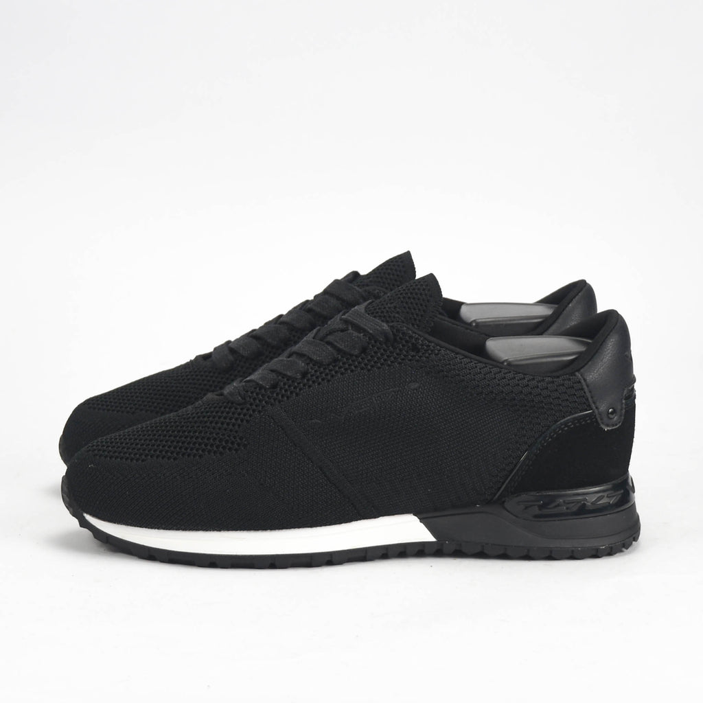 VO7 Baskets Milan Knit Noires Confortables Homme