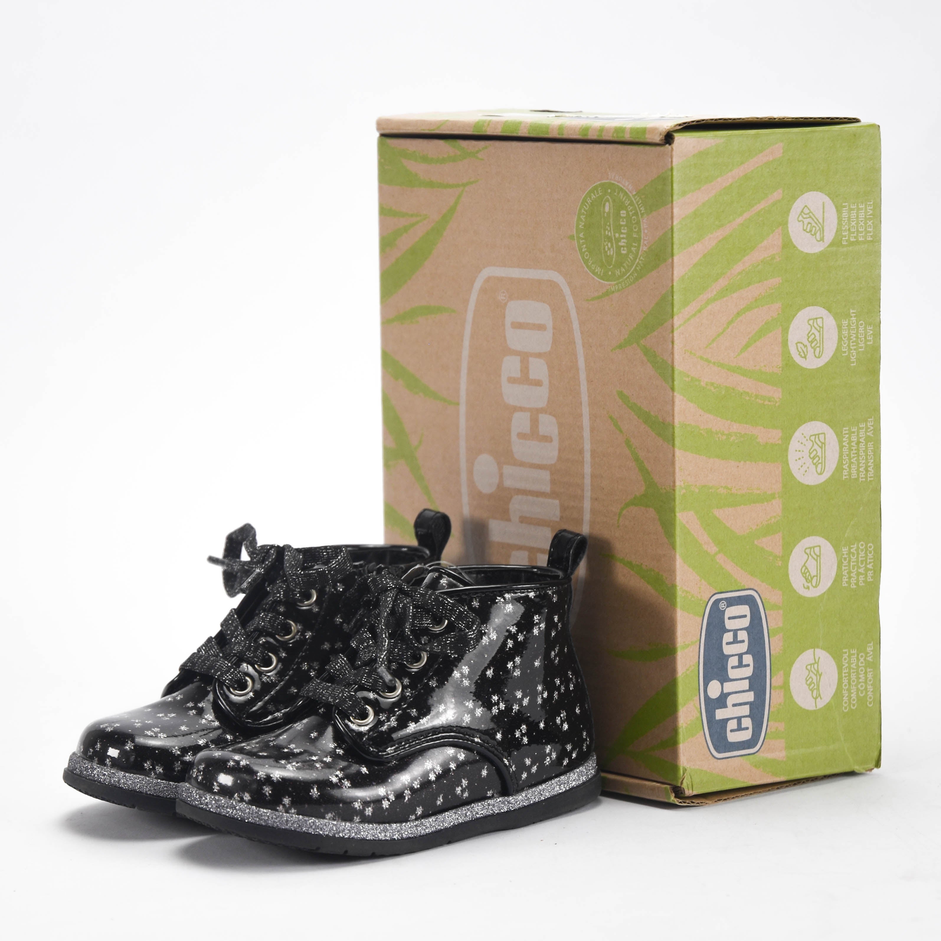 Chicco Bottines Vernies Étoiles Brillantes Fille