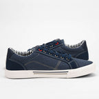 André Baskets en Toile Denim Style Décontracté Homme