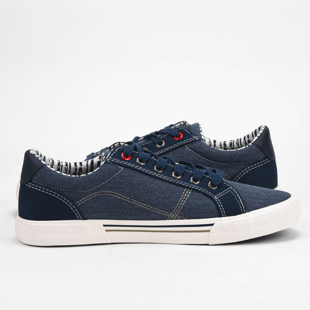 André Baskets en Toile Denim Style Décontracté Homme