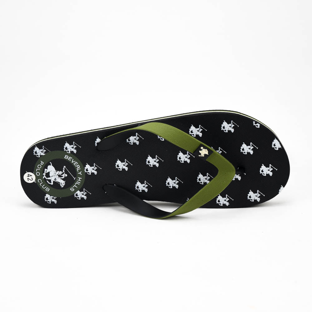 Beverly Hills Polo Club Claquettes Logo Imprimé Homme