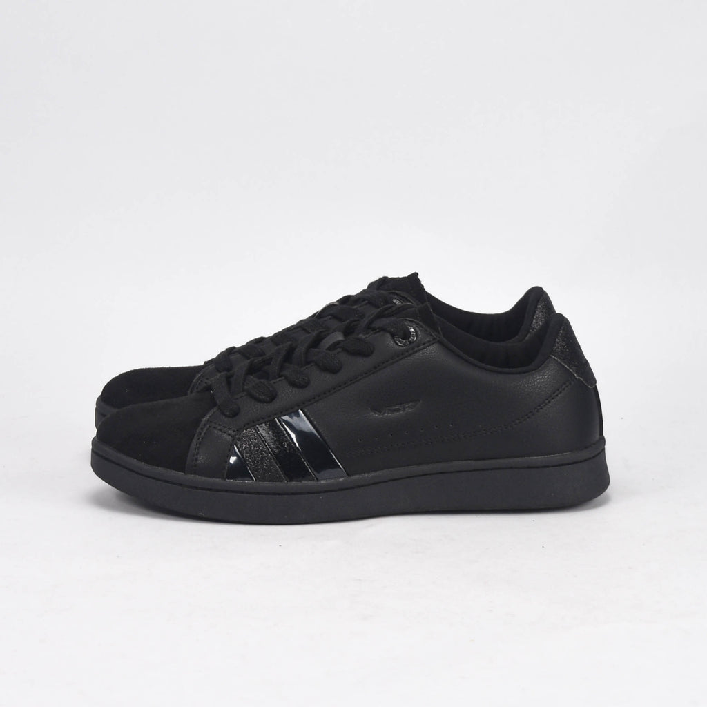 VO7 Baskets Jeanne Élégantes Noir Femme