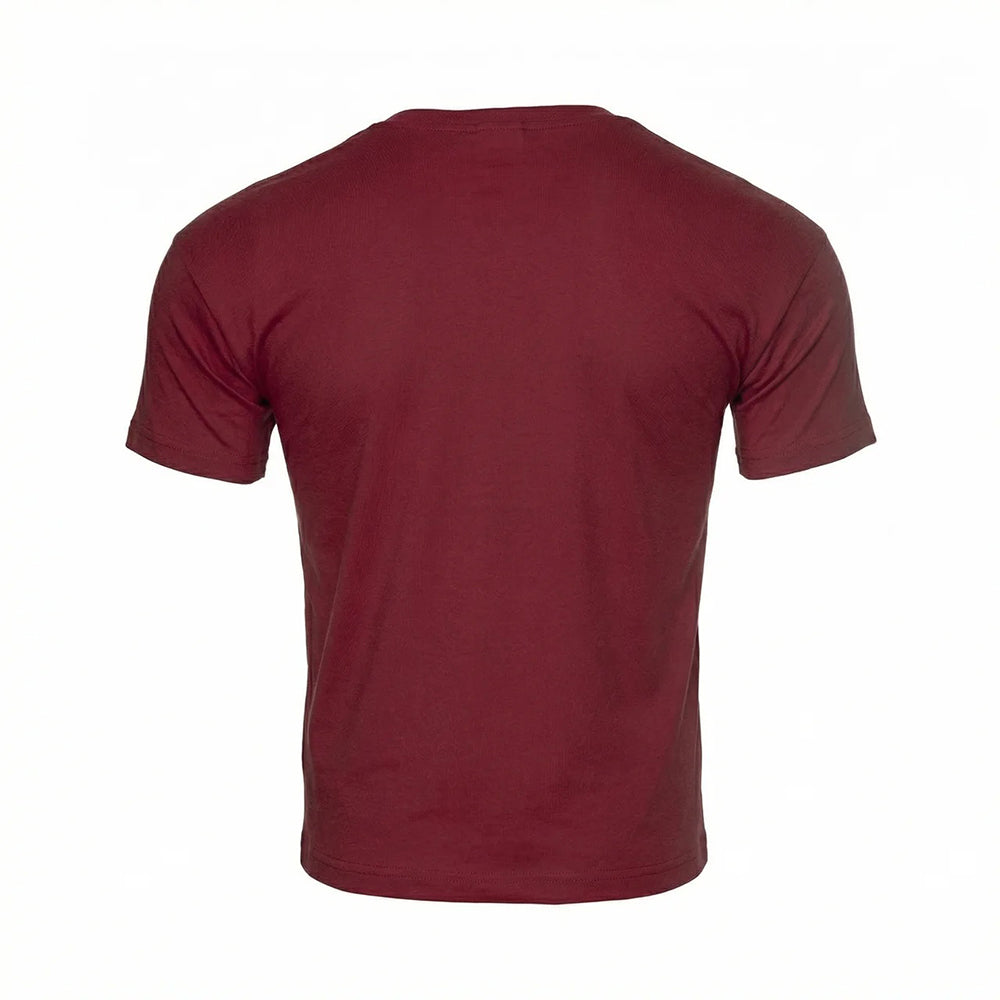 Depart T-Shirt Bordeaux en Coton pour Homme