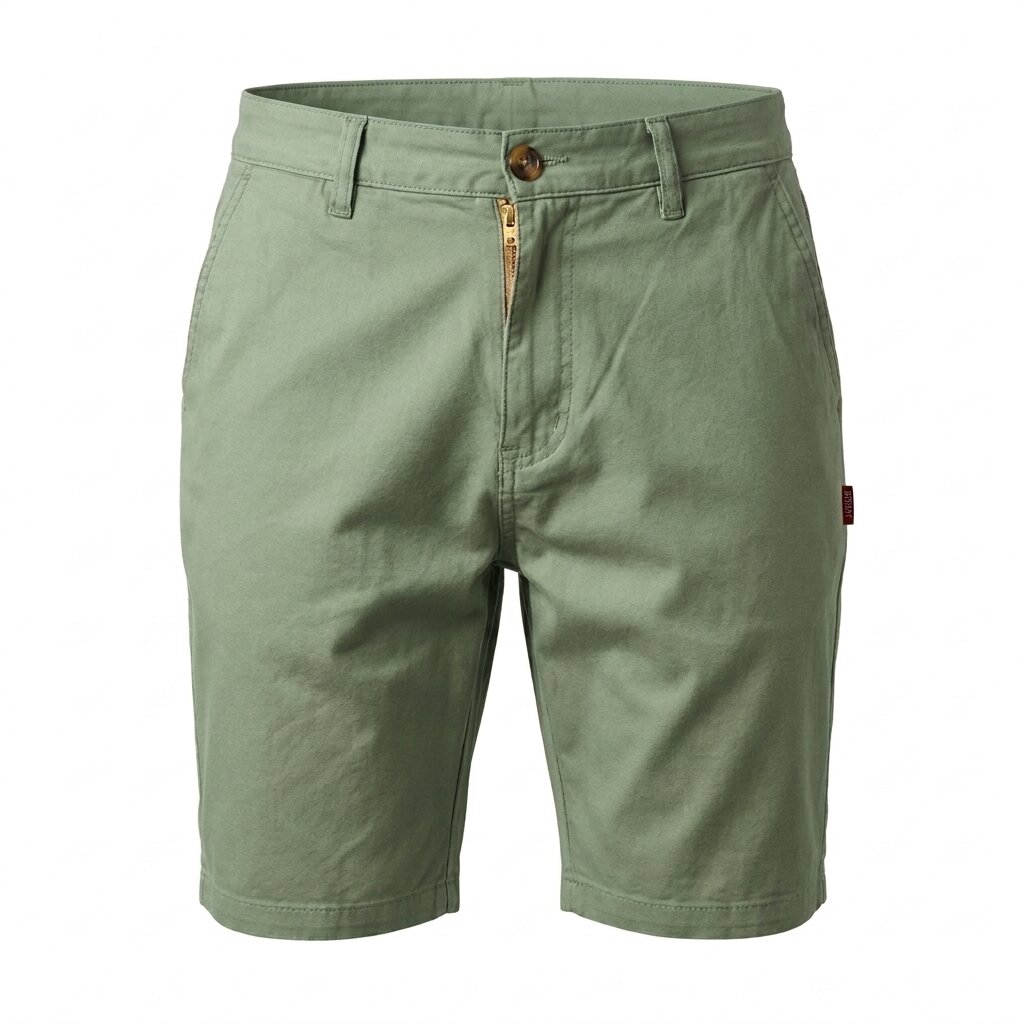 Depart Short Chino Casual Vert Homme