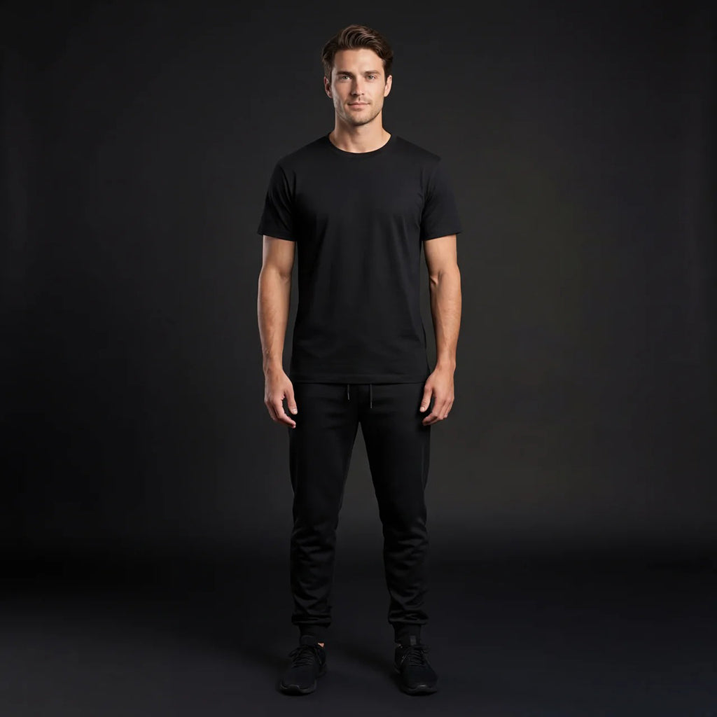 DEPART T-Shirt Noir 100% Coton Homme