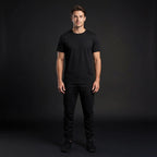 DEPART T-Shirt Noir 100% Coton Homme