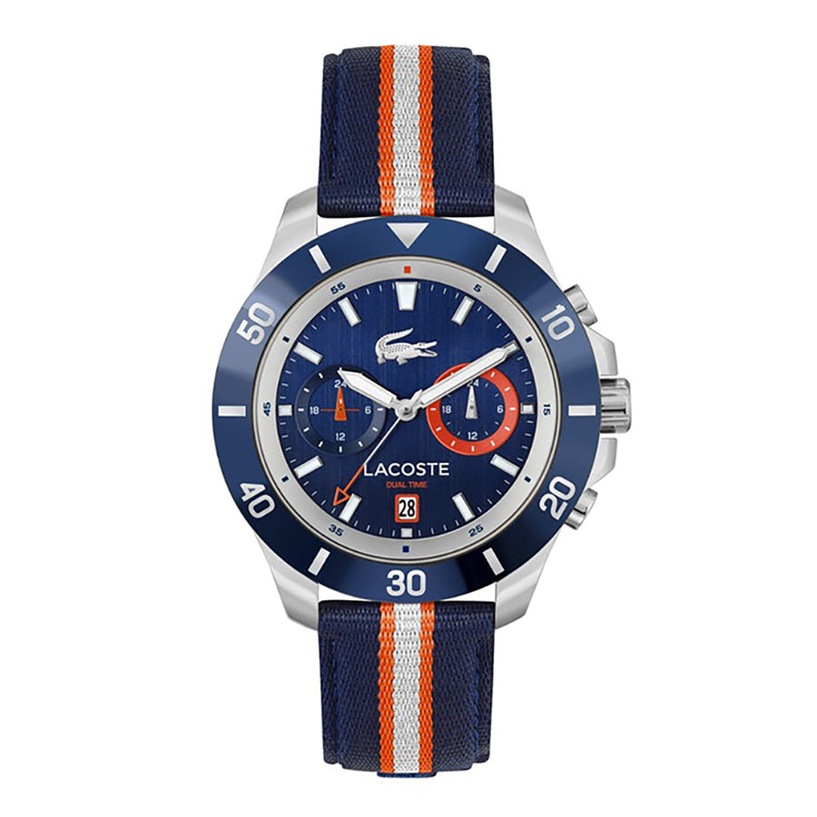 Montre Lacoste Chronographe Sportive Bracelet Tissu Homme