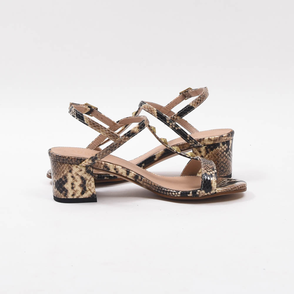 André Sandales à Talons Imprimé Serpent Élégantes Femme