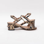 André Sandales à Talons Imprimé Serpent Élégantes Femme