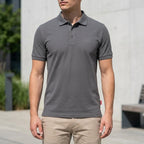 Kimland Polo Homme Élégant Gris Décontracté