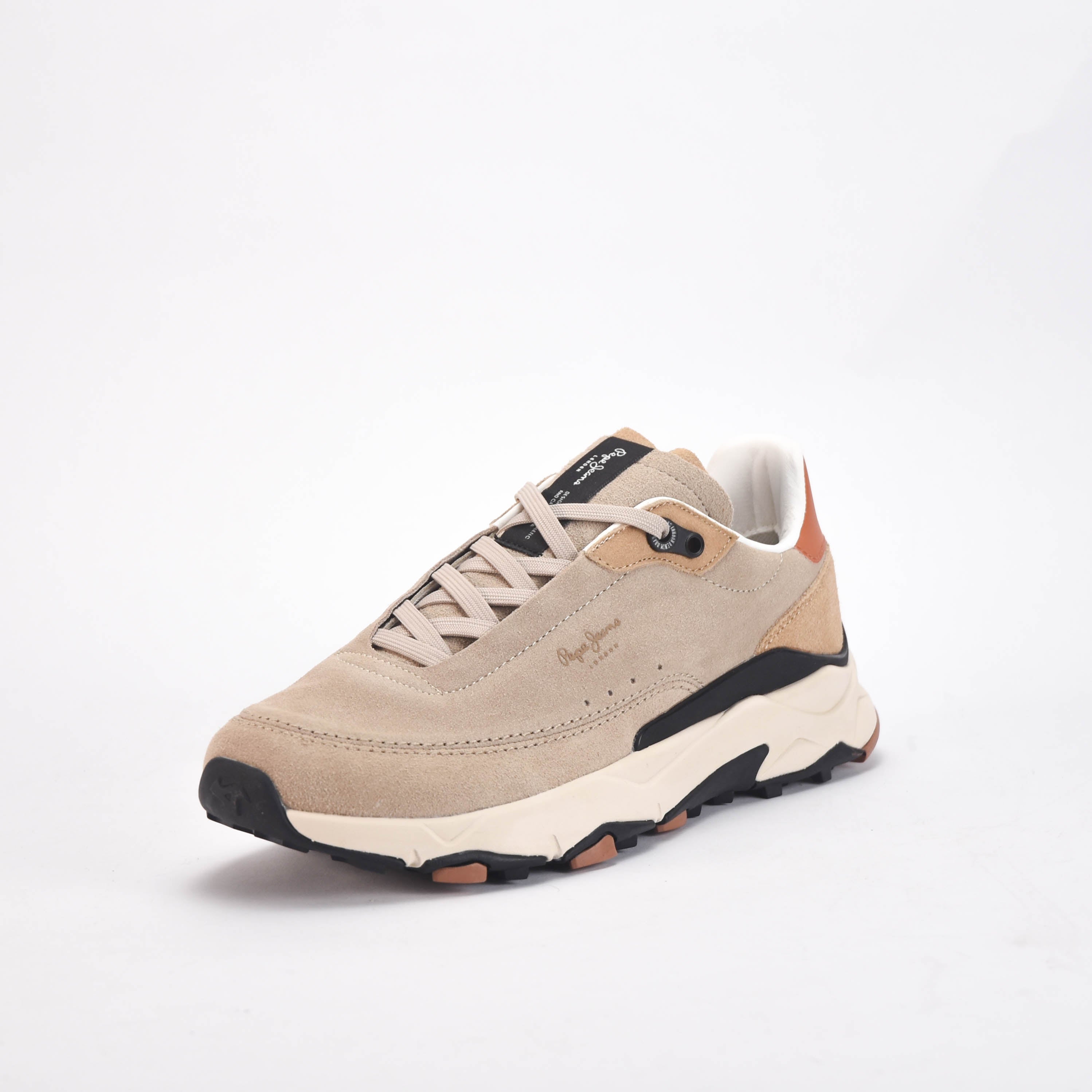 Pepe Jeans Sneakers en Daim Beige Homme