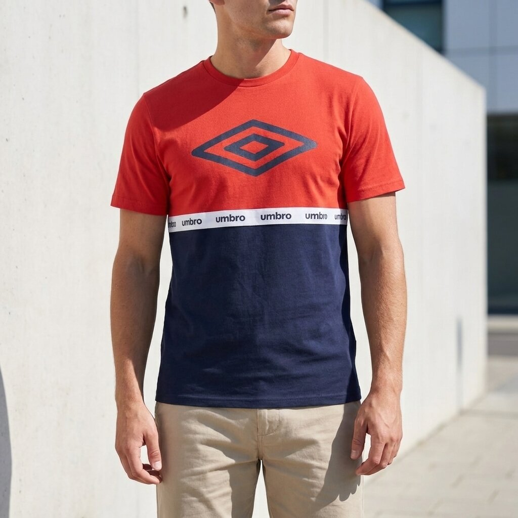 Umbro T-shirt Bicolore Logo Classique Homme