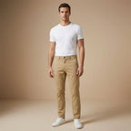 Lumberjack Pantalon Chino Classique Beige Homme