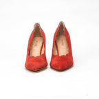 André Escarpins Daim Rouge Élégants Femme