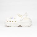 Peak Sabots Plateforme Confortables Blanc Femme