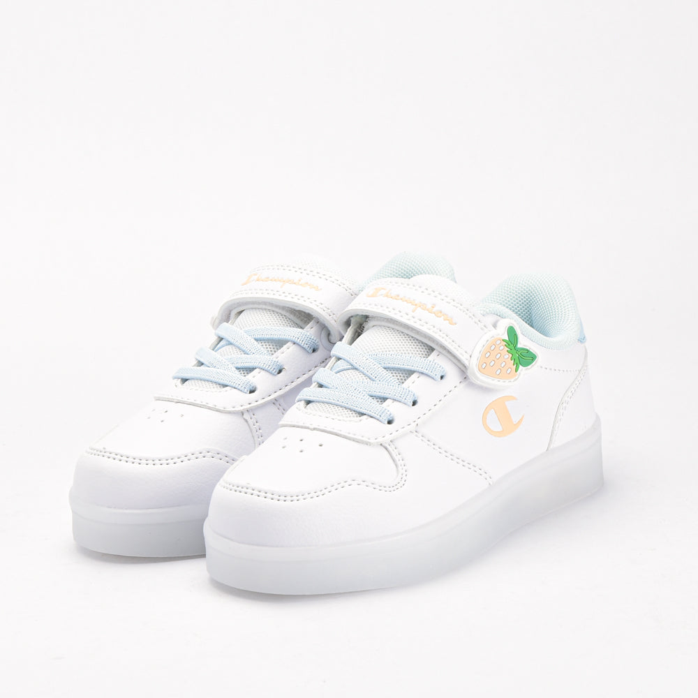 Champion Baskets Basses Blanches à Scratch pour Fille