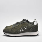 SUN68 Sneakers Tom Suede Vert Militaire Homme