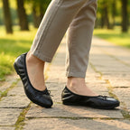 André Ballerines en Cuir Confortables Femme