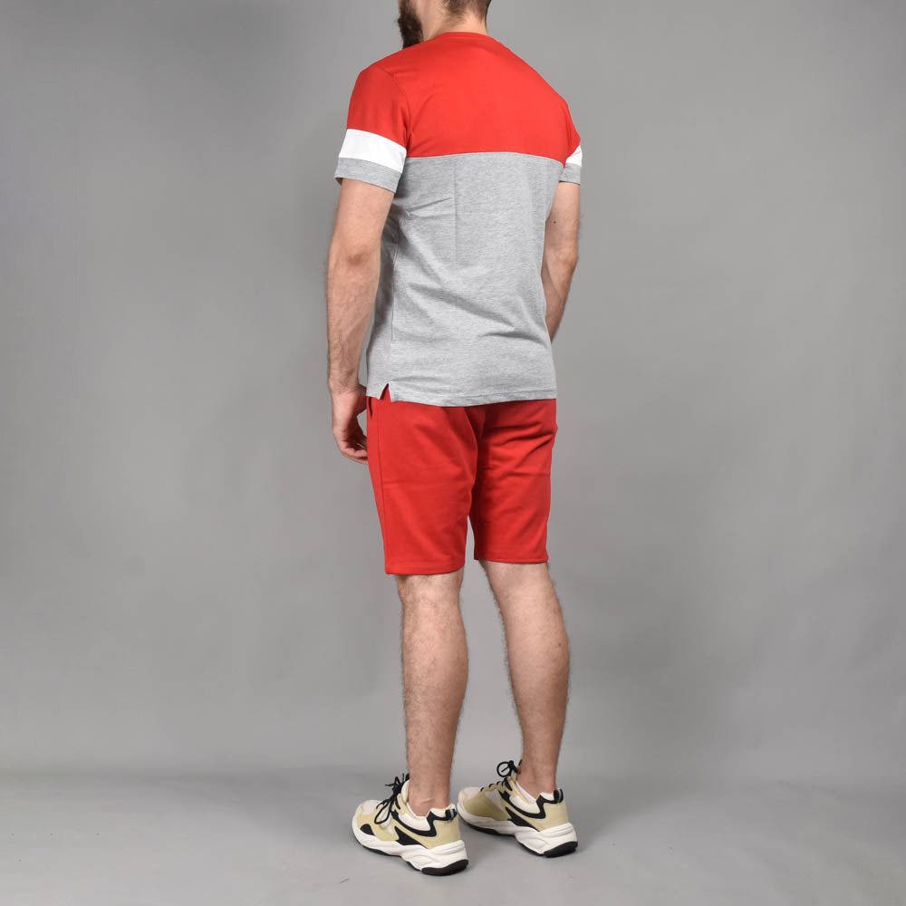 HARD1 Ensemble Été T-shirt et Short Color-block Homme