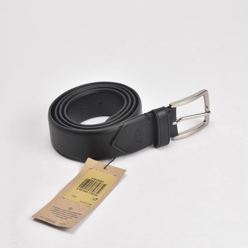 Dockers Ceinture en Cuir Noir Classique Homme