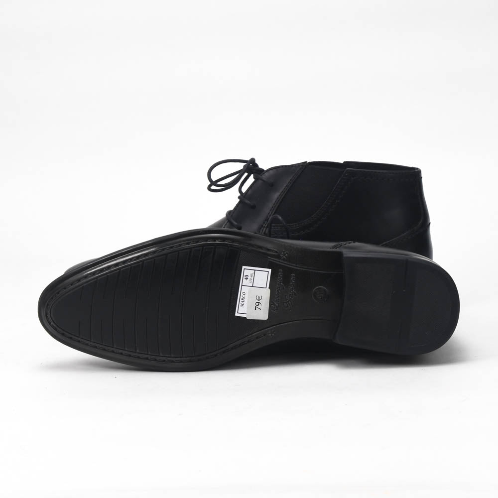 André Bottines Homme Élégantes en Cuir Noir