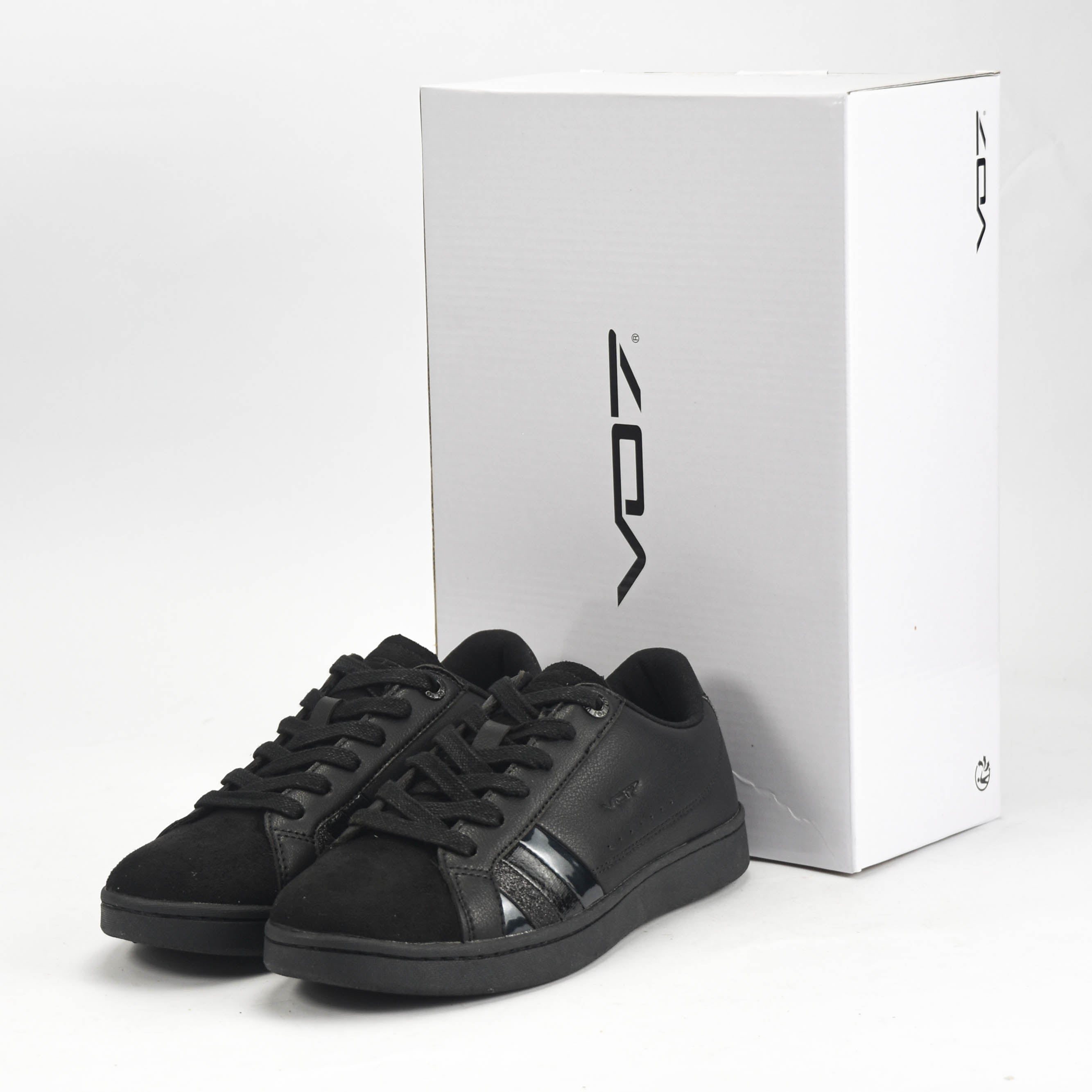 VO7 Baskets Jeanne Élégantes Noir Femme