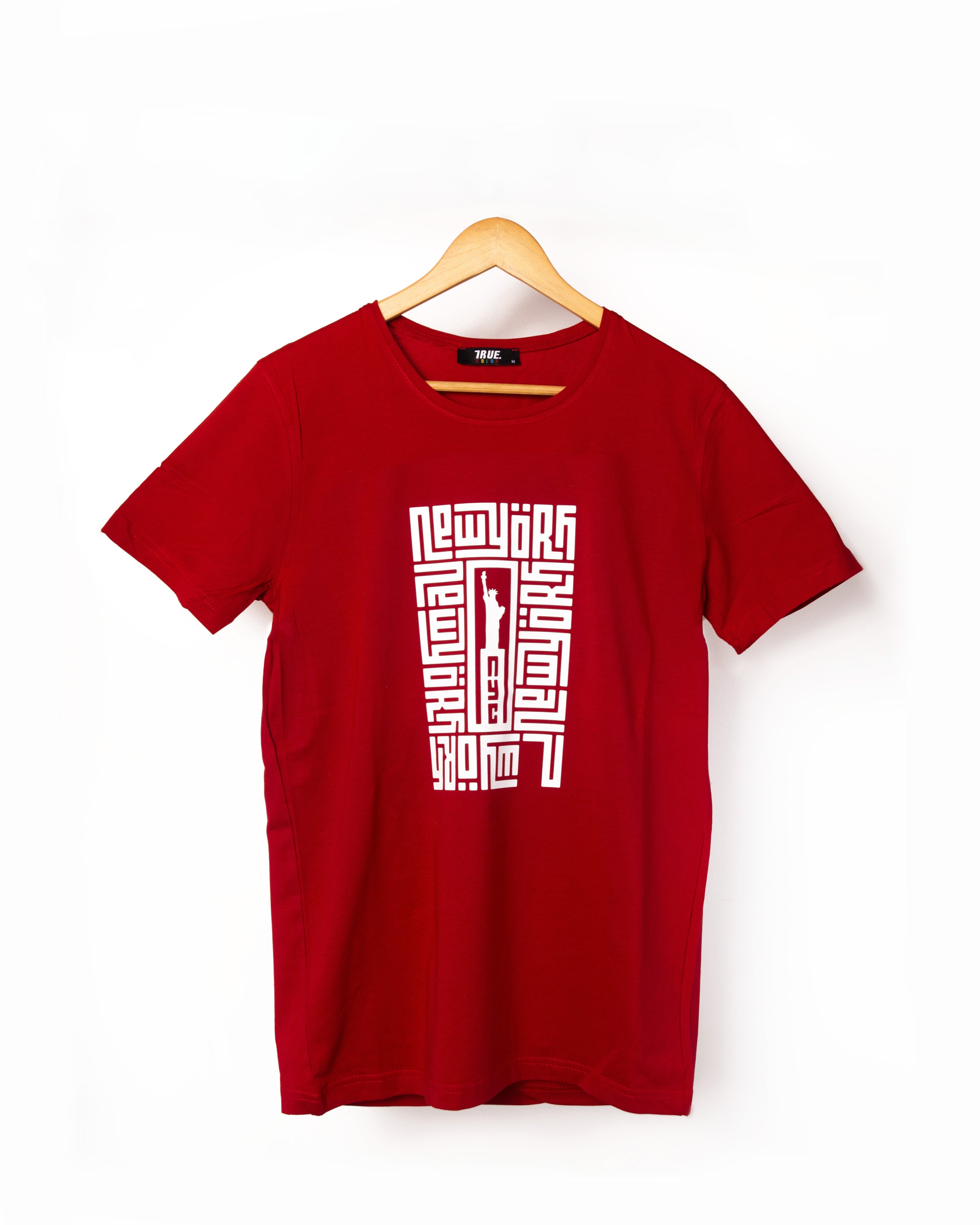 T-shirt ROUGE MOTIF Statue de la Liberté