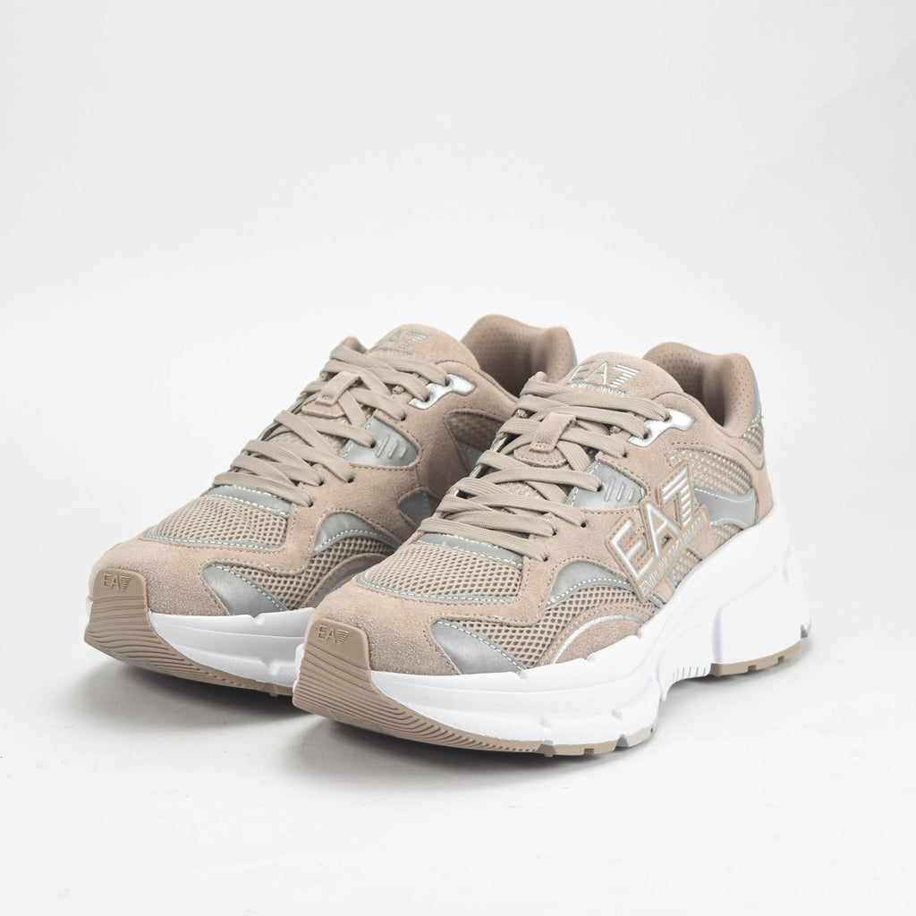EA7 Emporio Armani Sneakers Beige Respirants Homme