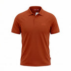 Kimland Polo Homme Couleur Rouille Élégant