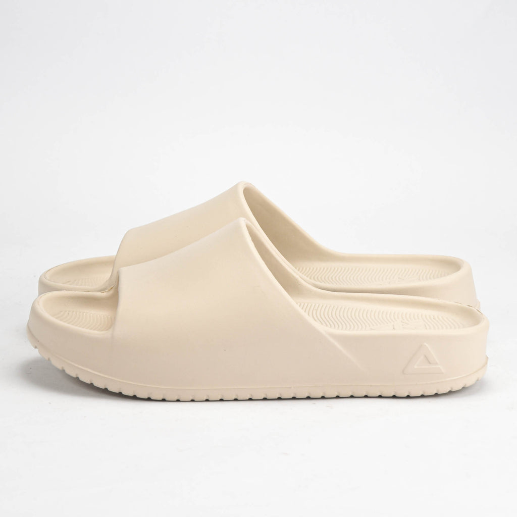 Peak Claquettes Confortables Beige Unisexe