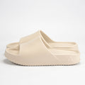 Peak Claquettes Confortables Beige Unisexe