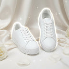 André Baskets Basses Plateforme Blanc Femme