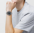 Montre Lacoste Acier Inoxydable Cadran Noir Élégante Homme