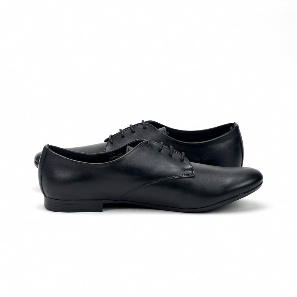 André Chaussures Derby Cuir Noir Élégantes Femme