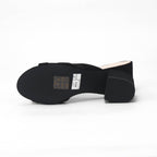 André Mules à Talons Élégantes Noir Femme