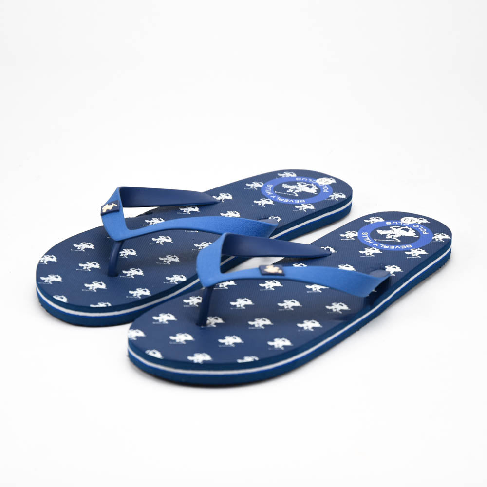 Beverly Hills Polo Club Claquettes Logo Bleu Homme