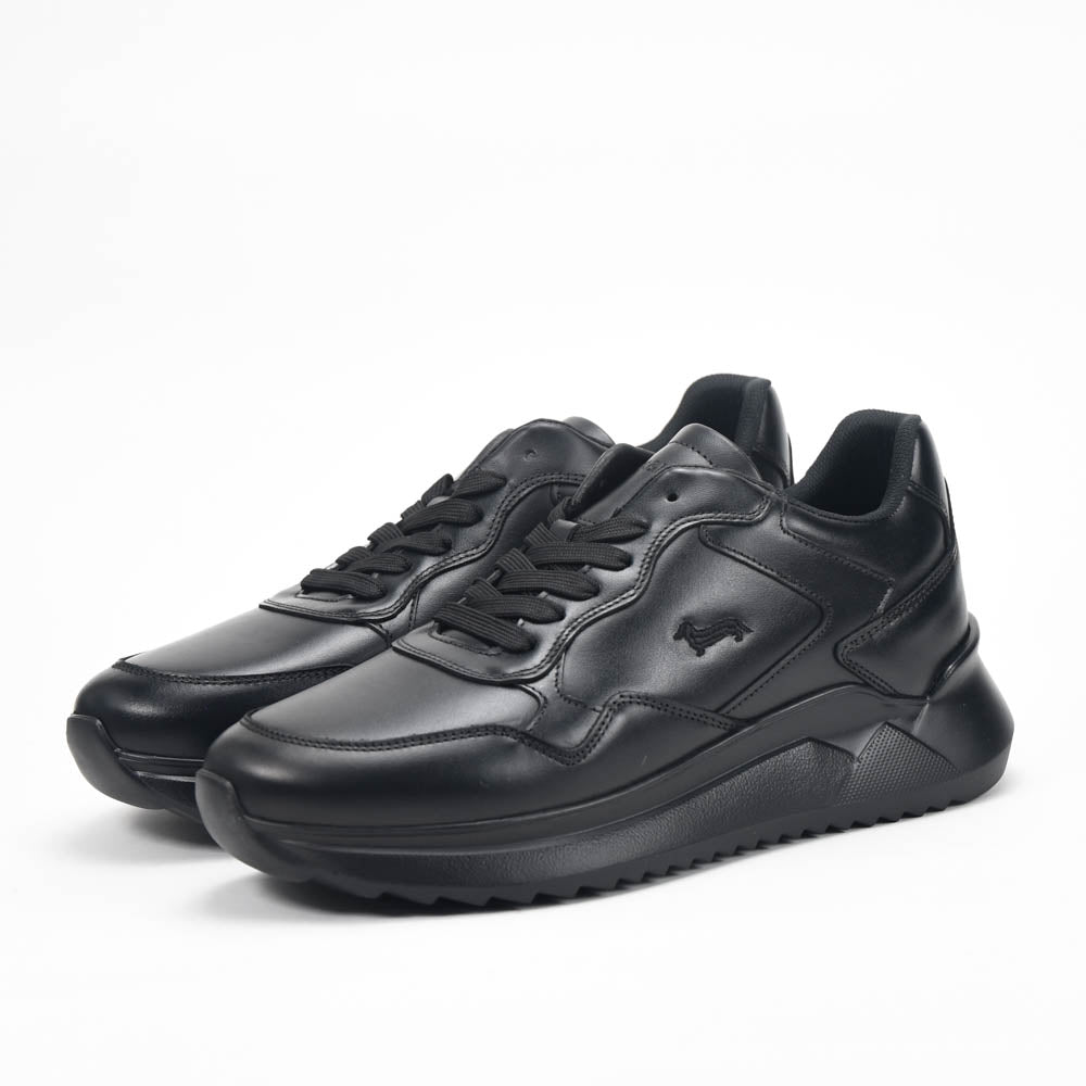 Harmont & Blaine Sneakers Cuir Noir Élégantes Homme